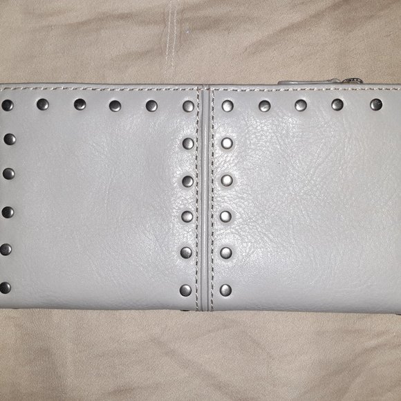 Michael Kors Gray Leather Wallet - Picture 1 of 5